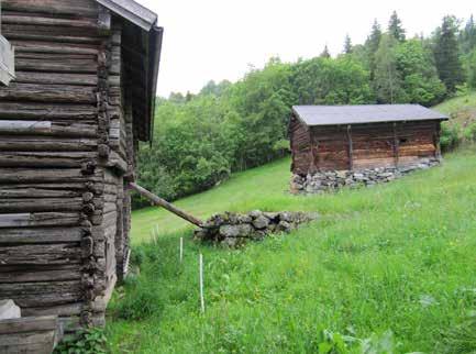 siden av med et spedbarn på fanget. De samme menneskene var også avbildet på låvebroen sammen med moren og noen av de andre barna i familien. Vi lette lenge etter stedet, uten å finne det.