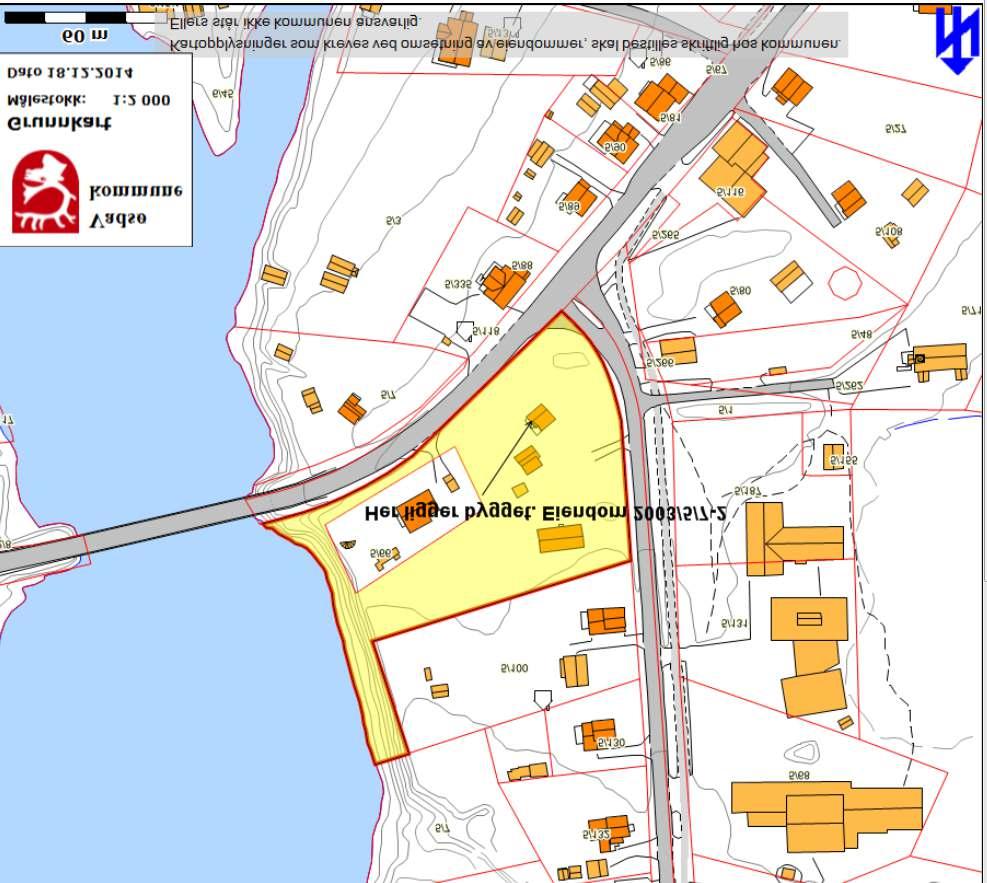 Sak 4/15 Kart 4. Viser hvor i Vestre Jakobselv bygningen ligger. Vurdering: Området der dispensasjon til riving søkes er i kommuneplanens arealdel avsatt som bebyggelse og anlegg.