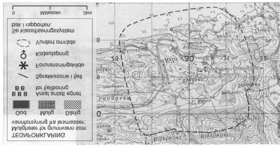 på fem til ti boringer. Før ansettelse av evt. boringer bør borepunktene tas ut av en hydrogeologisk sakkyndig. Fig.