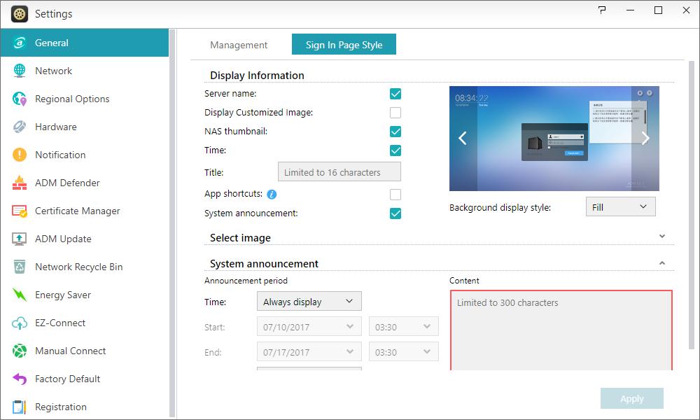 Sign in page: Under Sign In Page Style you will be able to configure the following: Sign In Page Title: The text entered here will be displayed on the sign in page.