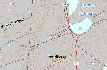 1 2 Figur 5. Berggrunnskart i målestokk 1:50.000 over området (NGU). Prøvepunkt 1 og 2 er markert.