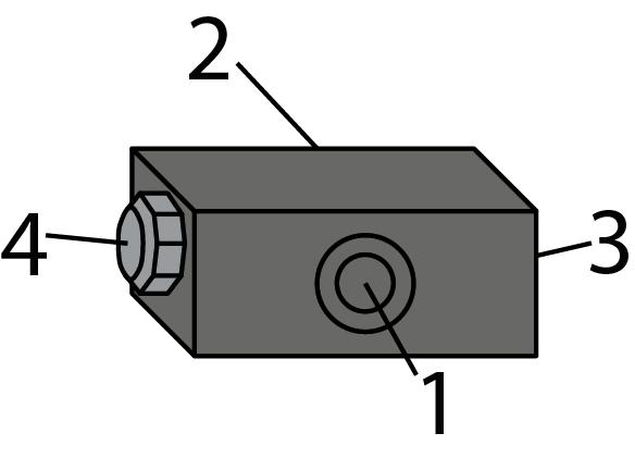 JCB 8.2.3 Hjulstyringsblokk 841201 1 3 2 4 Pos. Artikkel A B 5 6 7 1 ON/OFF-ventil (CV2) 2 Trykkvakt (CVP2) 3 Retningsventil (proporsjonal) 4 Prioriteringsventil for ratt.