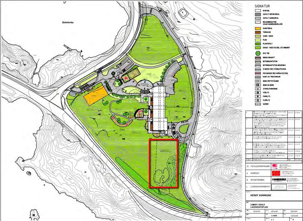 4 GRUNNEIGEDOM Byggeprosjektet er tenkt utbygd på del av kommunens eigedom gnr. 24 bnr. 74: Byggherren har valt to alternative plasseringar av hallen.