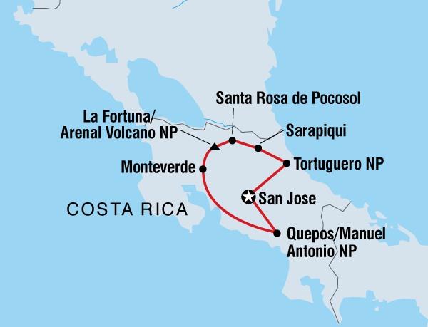 no Dronningensgate 23, 0154 Oslo, Norway Classic Costa Rica Oversikt Turkode QVSR Turen destinasjon San Jose Destinasjoner Costa Rica Reisen er levert av Turen starter San Jose 15 dager Fra : NOK 13