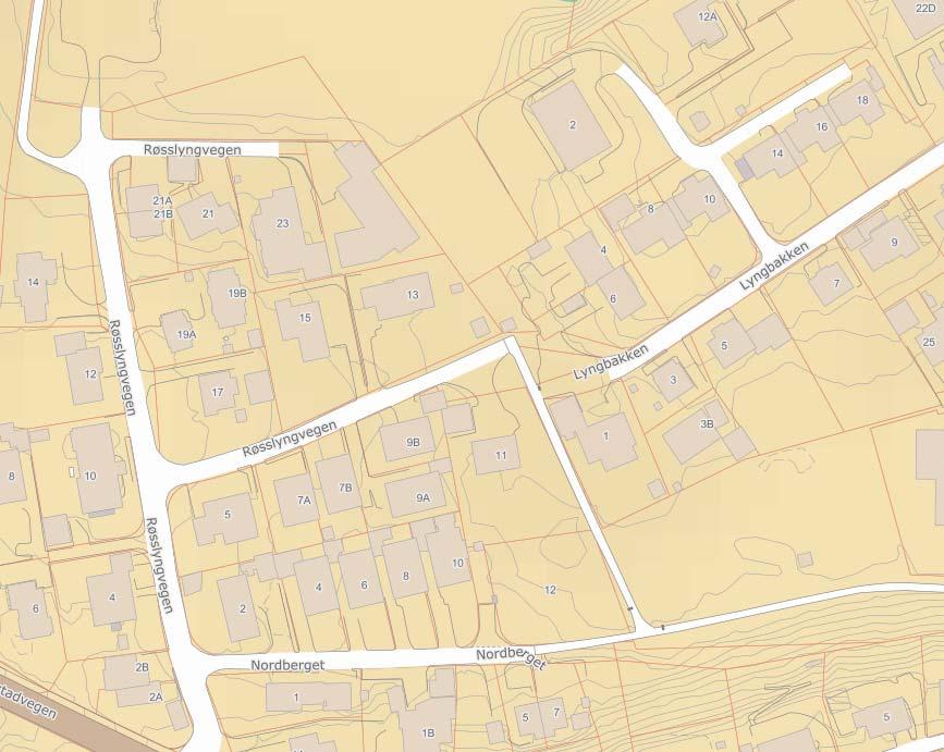 Trafikkvurdering Side 7 Oversiktskart, rød strek er ny gang- og sykkelveg. Kilde finn.no 3.