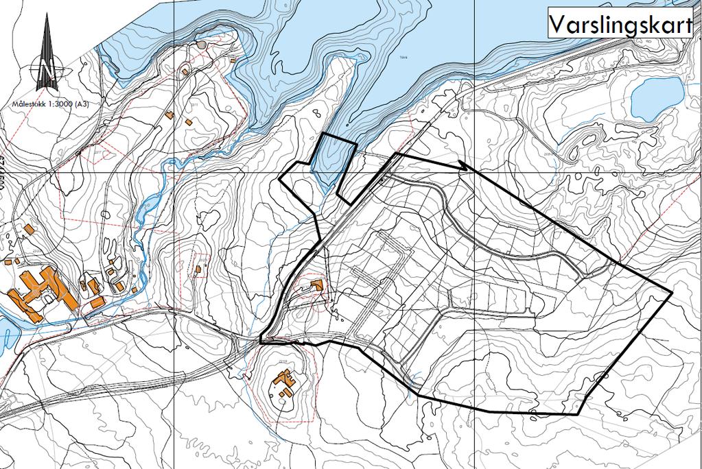 Privat detaljregulering Oset hyttefelt 7 Bilde 4: Varslingskart utsendt 23.1.2017.Tomtene i del 1 og 2 fremkommer på kartet. 3 PLANPROSESSEN 3.1 Historikk Oppstartsmøte med Gol kommune ble avholdt 10.