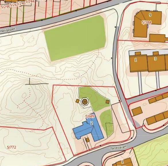 MILJØTEKNISK GRUNNUNDERSØEKLSE OG TILTAKSPLAN FOR KARIHOLA, KRISTIANSUND 21/35 Tiltaksområde 2 Tiltaksområdet blir sør fra betongplaten som markerer et tidligere bygg.