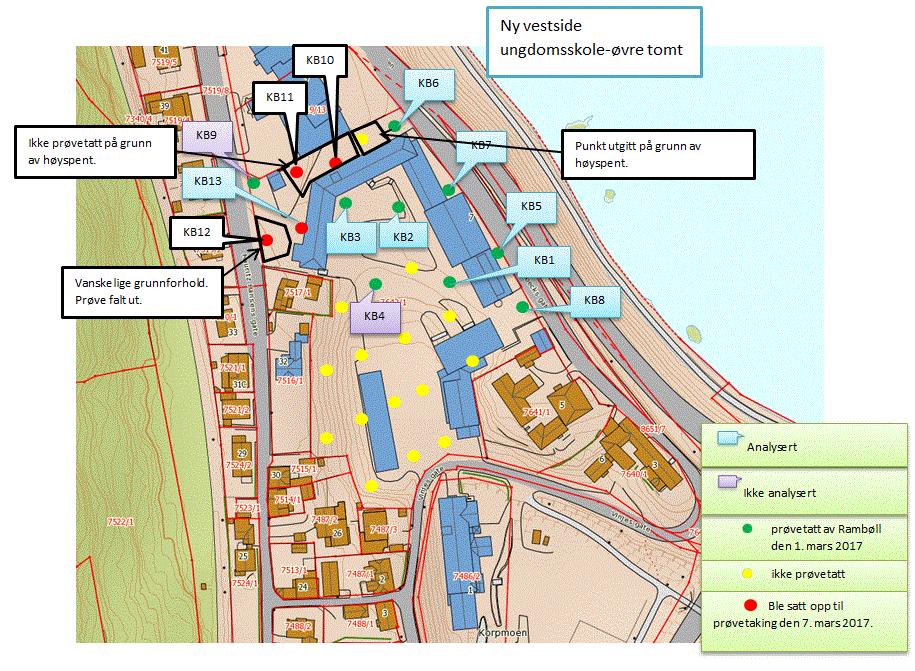 3.2 Fase 2 Innledende miljøteknisk grunnundersøkelse Den innledende miljøtekniske grunnundersøkelsen (fase 2) ble utført av Maria Olga Tomprou og Gregory Bellino, Rambøll den 1. og 7. mars 2017.