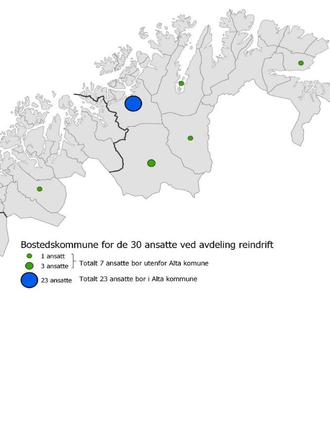 De øvrige bor i kommuner i Akershus, Østfold, Vestfold, Buskerud, Oppland, Troms og Finnmark, se også vedlagte oversikt (vedlegg 3).