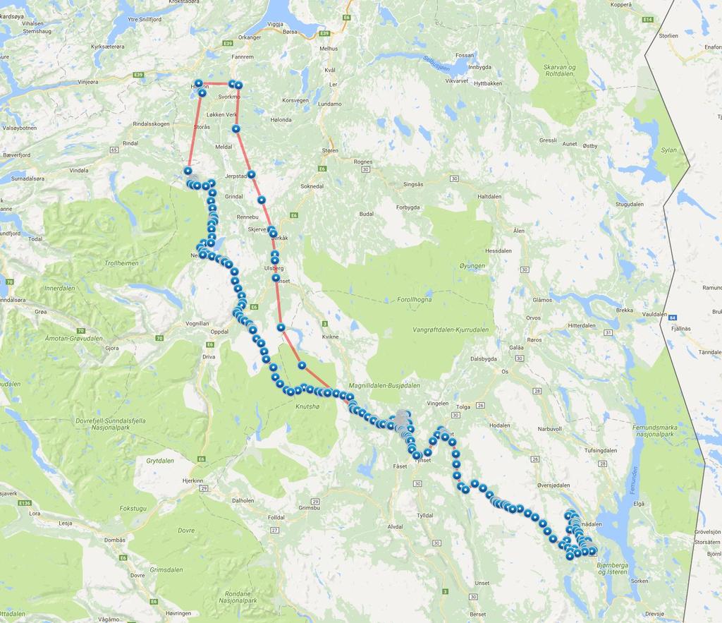 Trond: ung hann 684 kilometer