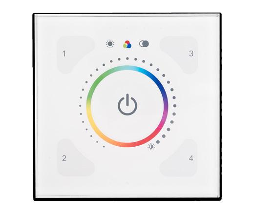 Produkter ILLUSTRIS FRONTPLATE 4 SCENER, AV/PÅ, INTENSITET 191GB GLASS, SORT El-nr: 1472670 191GW GLASS, HVIT El-nr: 1472671 191PB