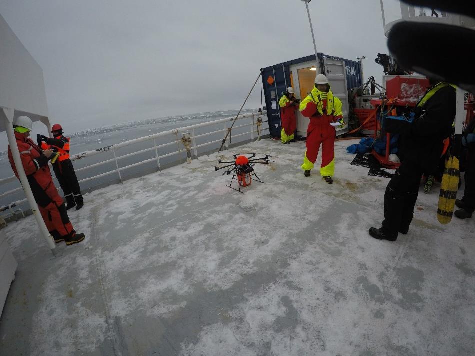 Oljevern 2015 Desmi AS Bruk av drone-teknologi og pimpstein for bedre antennelse av olje (in-situ burning) Arctic