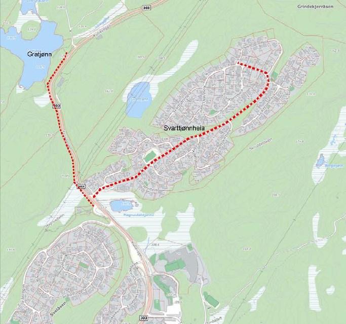 BAKGRUNN FOR SAKEN Det er Multiconsult som har, på oppdrag fra Songdalen kommune og i samarbeid med administrasjonen, utarbeidet forslag til detaljreguleringsplan for fortau fra g/s vegen ved fv.