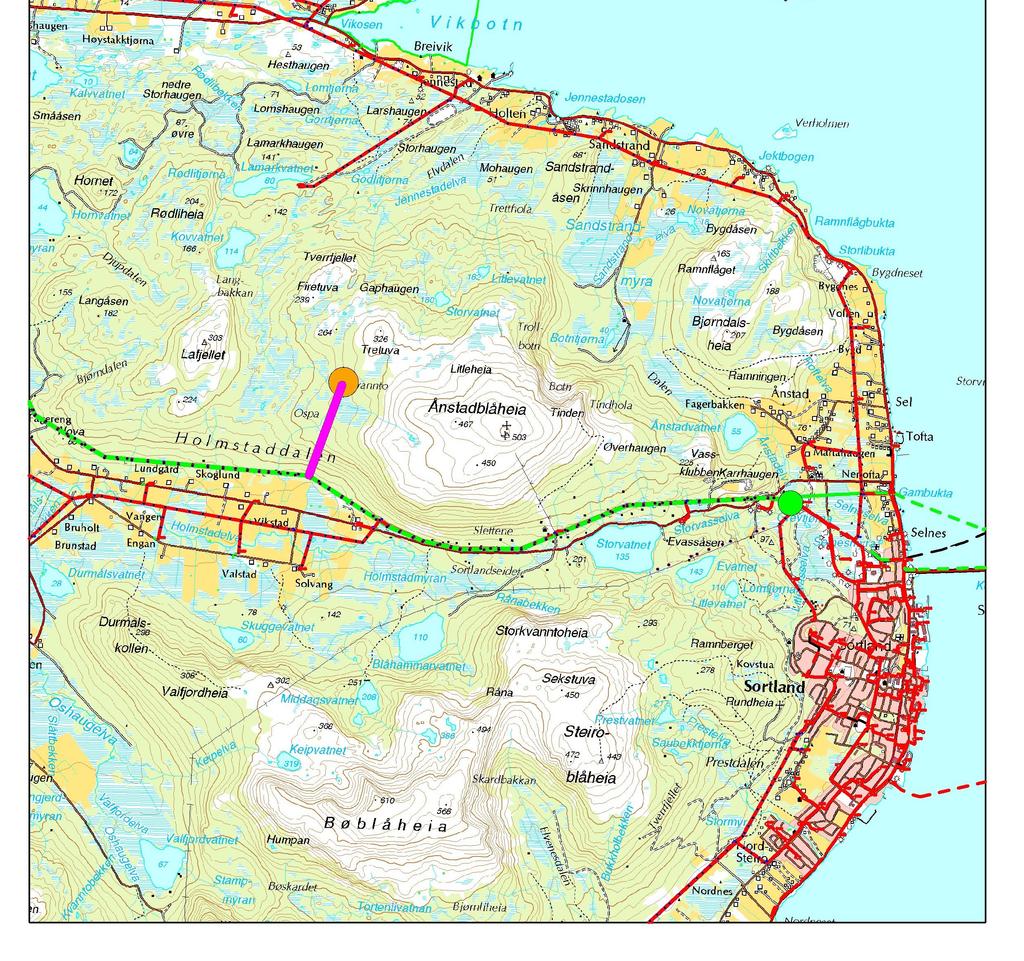 Møllepark, Ånstadblåheia Sortland Trafostasjon 132