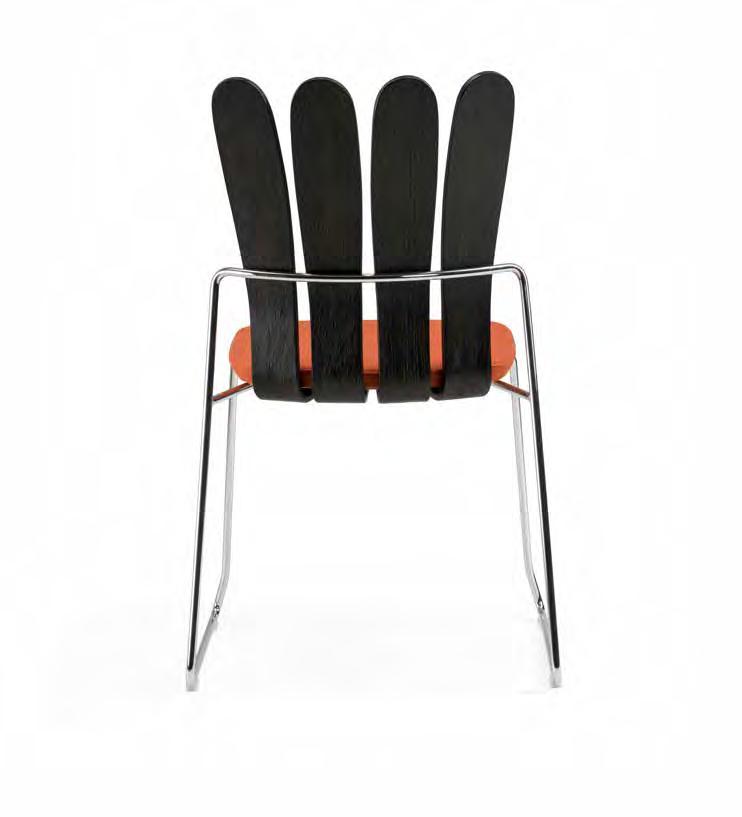 stapelstol med armstød - bjørk Dis stacking chair with arm rest -