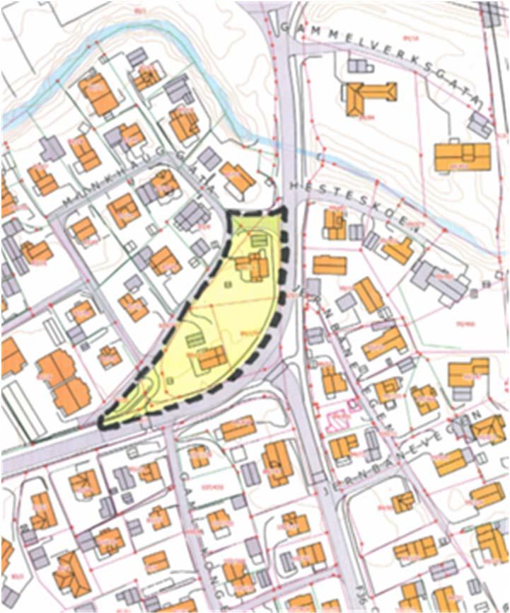 Planområdet omfatter 3 eiendommer med følgende grunneiere: Gnr/bnr 84/170: Statens vegvesen Gnr/bnr 84/169: Statens vegvesen Gnr/bnr 84/170: Berit Selin Nilssen Planområdets avgrensing Planområdet