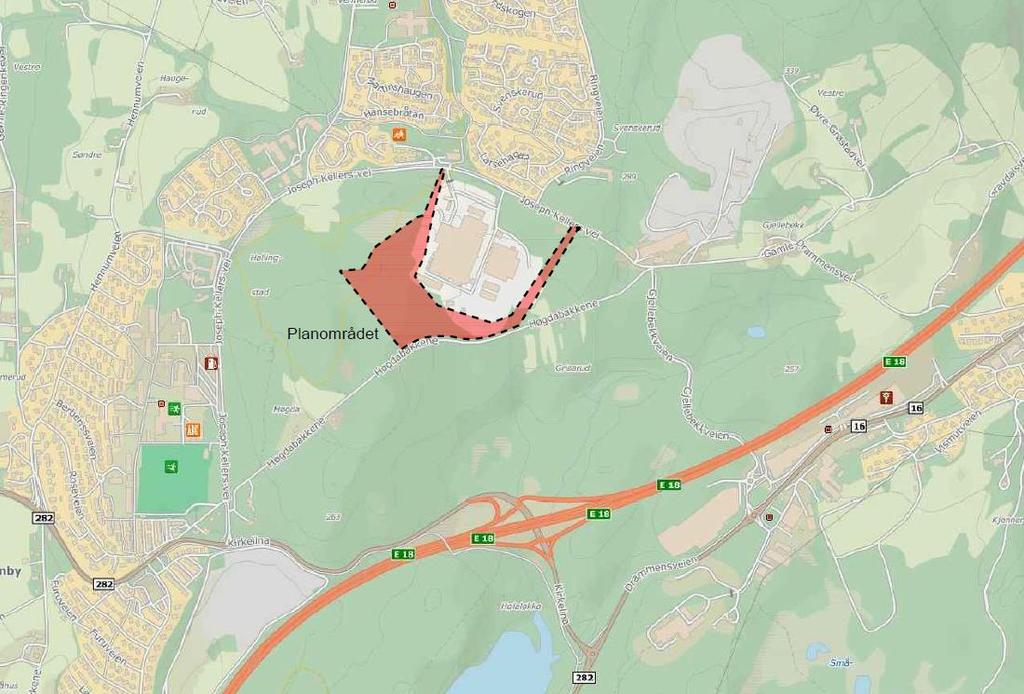 Lier kommune for å utarbeide konsekvensutredning og ROS-analyse knyttet til reguleringsplan Høyda på Tranby.