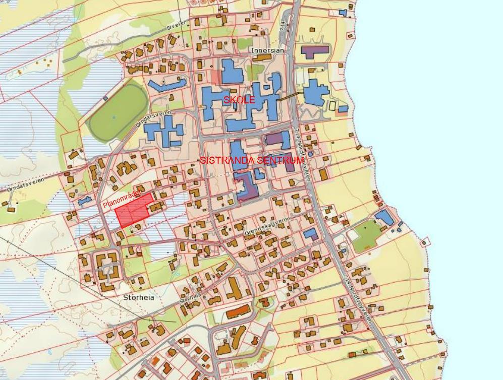 BAKGRUNN OG FORMÅL Kystplan AS er engasjert av tiltakshavere Birger Kvalvær og Magne Nygård for å bistå med nytt forslag til reguleringsplan for boligbebyggelse på eiendommene gnr. 21 bnr.