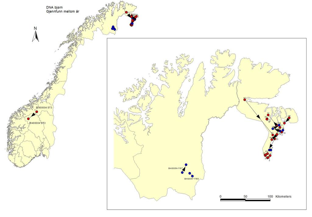 3.4.2 Analyse av andre prøver fra 2005 I tillegg til de 16 hårprøvene fra Sør-Varanger i Finnmark fra 2005, ble det mottatt og analysert 9 andre prøver fra 2005.