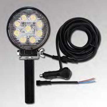 JK-0627-LIGHTER Portabelt LED arbeidslys Effekt LED Spenning Lumen Lysvinkel Mål Vekt Tetning 27 watt 9x3W