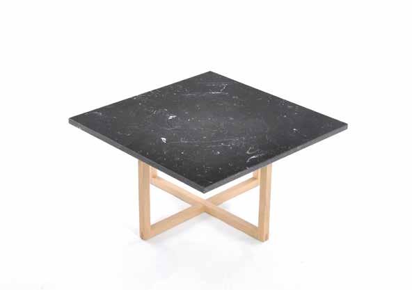 OX DENMARQ Ninety table - 60x60 - Marble H:30 White Sand Green Black TOM