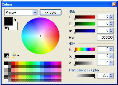 vanligste her er å bruke rød, grønn og blå som hovedfarger (primærfarger), i dataverdenen RGB.