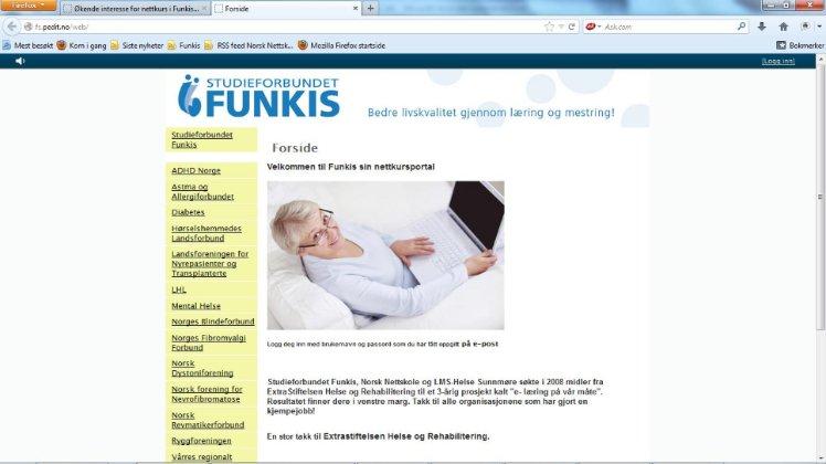 Landforeningen for hjerte- og lungesyke, Mental Helse, Norsk forening for slagrammede, Norsk Revmatikerforbund, Norsk Forening for Nevrofibromatose, Norsk Dystoniforening, Vårres brukerstyrte