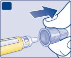 Du vil trenge den etter injeksjonen for å fjerne nålen fra pennen på en sikker måte.