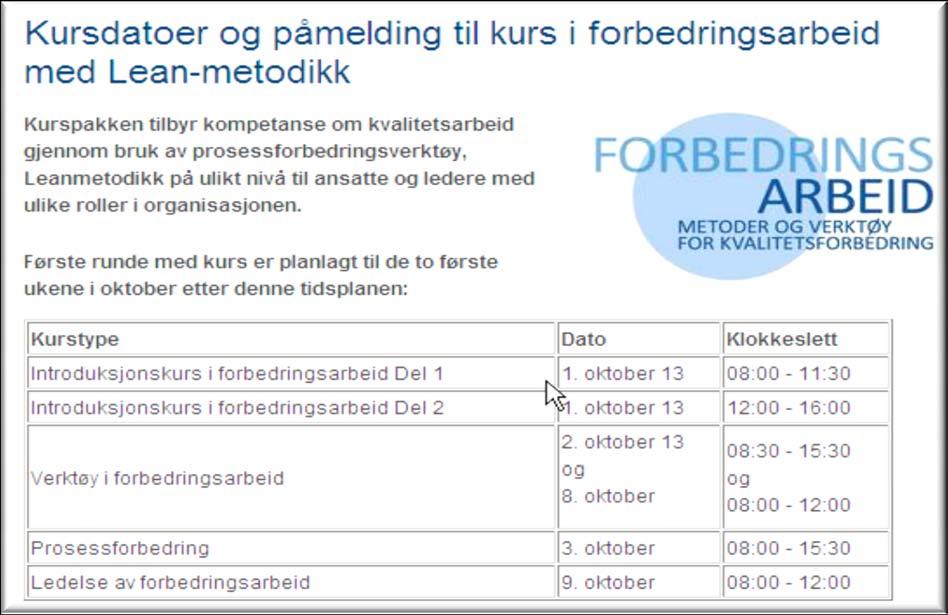 forbedringsarbeid for Helse Nord.