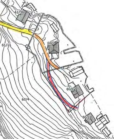 Maksimal kjørelengde, regnet fra bnr. 8's tun og til enden av utmarksteigen i Hellandsheia, er ca. 1000 meter. Ekstra kjørelengde pr. lass med stein blir ca. 1400 meter t/r. 4.