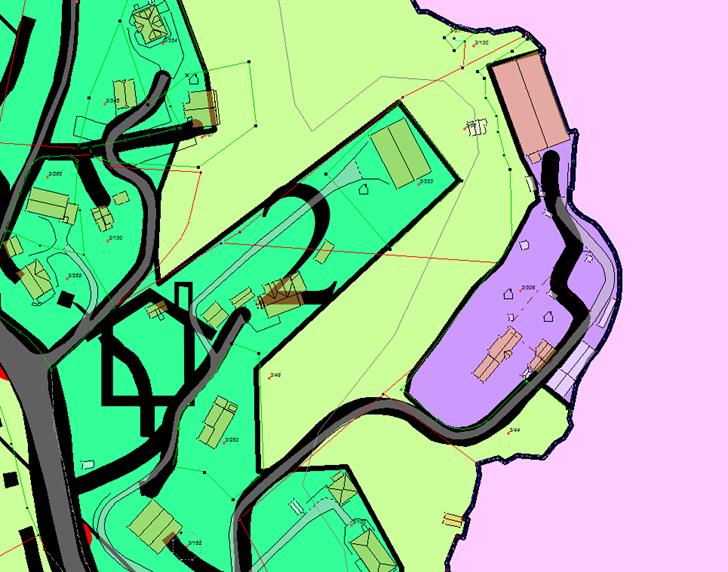 Arealet til Strømsnes Akvakultur AS er avsatt som nåværende næringsbebyggelse i kommuneplanens arealdel.