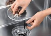 BLANCO InFino leveres til alle STEELART kjøkkenvasker og utvalgte kjøkkenvasker i rustfritt stål, SILGRANIT