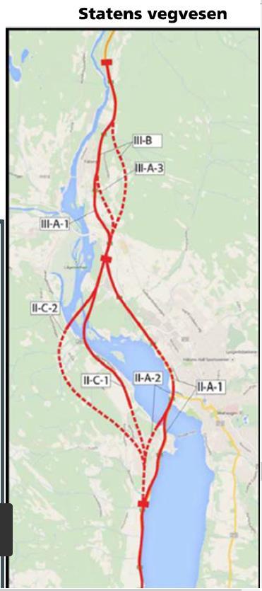 KOMMUNEDELPLAN PÅGÅR FORBI LILLEHAMMER Statens vegvesen har ansvaret.