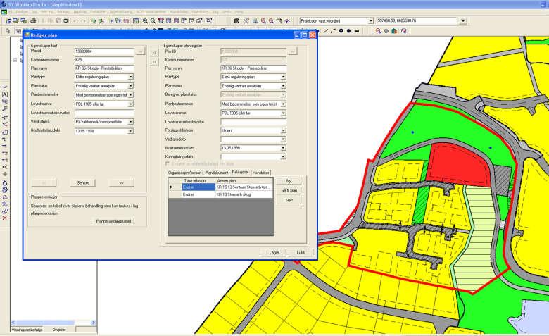 ISY WinMap Plandialog