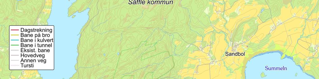 61,380 Trasékart 3-7: Riksgrensen Årjäng Karlstad, fra Vålungen til Smedbymossen.