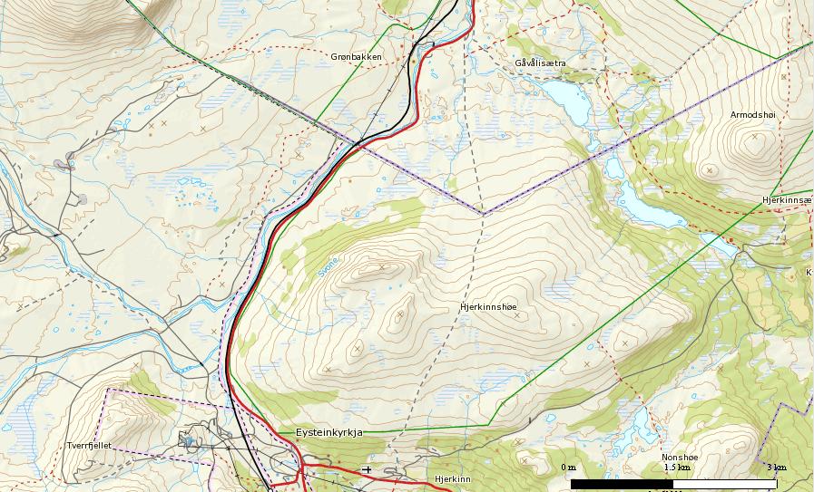 4.Kolla Jernbanen 5.Snøheimveien 6.Hjerkinn Vest 11.