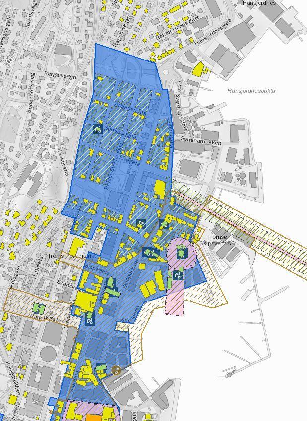 Landskap - kulturminner Området nord for brua