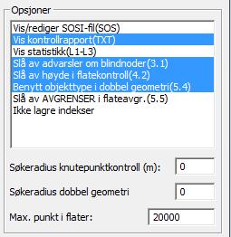 geometrikontroller i tillegg Feilmelding på doble linjer/dobbel geometri er ikke nødvendigvis