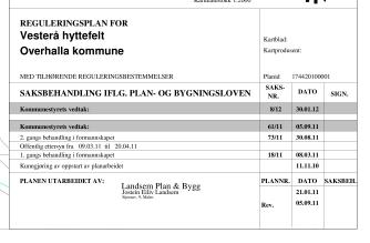 Påtegnelse Viktig å bruke PLANID på saksdokumentasjon i planregisteret det er