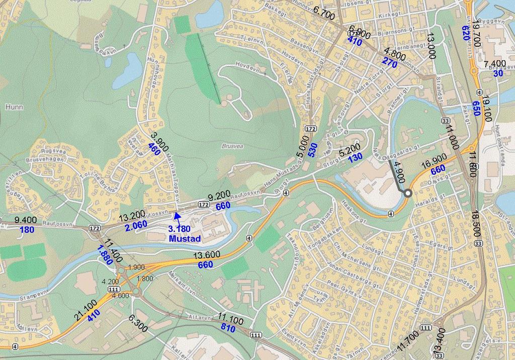 2035 - planforslaget med en vegatkomst