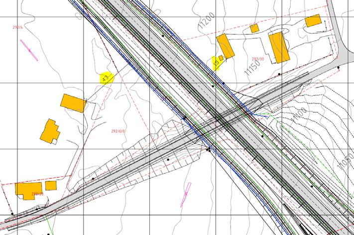 Det er også slik at det nye planforslaget medfører en betydelig «smalere korridor» nord for Uthus, og for eiendom vest for E6 ved Gamle