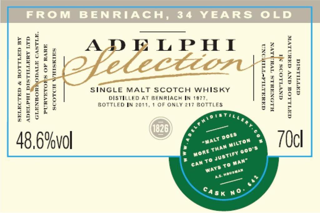 Et par luringer fra Adelphi har vi også glemt å fortelle om. Den ene kommer faktisk fra et av destilleriene vi tar inn varer fra, BenRiach.