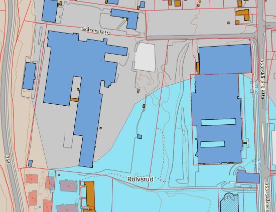 Figur 3. Løsmassekart for planområdet (Ref.:http://geo.ngu.no/kart/arealis/) 6.1.2 Flom/oversvømmelse Byggteknisk forskrift (TEK 10), 7.