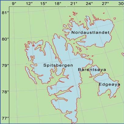 2 Vassdragsbeskrivelse Fire av innsjøene (Diesetvatnet, Arresjøen, Annavatnet og Vårfluesjøen) ligger på Spitsbergen, mens to av innsjøene (Svenningpytten og Arkvatnet) ligger på Nordaustlandet