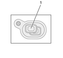 Drift Med indikatorvalgbryteren (1) kan du veksle mellom visning av motorturtallet og visning av driftstimene.