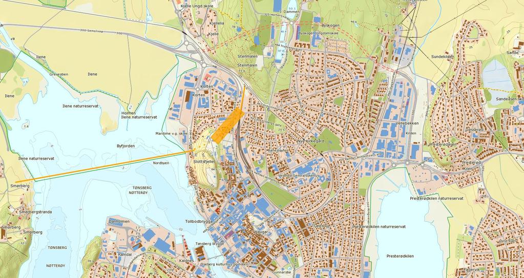 Stasjon i Eckersbergs gate Tunnelutløpet begrenser mulige stasjonsalternativ.