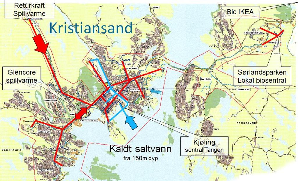 FJERNVARME OG -KJØLING Varmer med energi som ellers går til spille og kjøler med havet