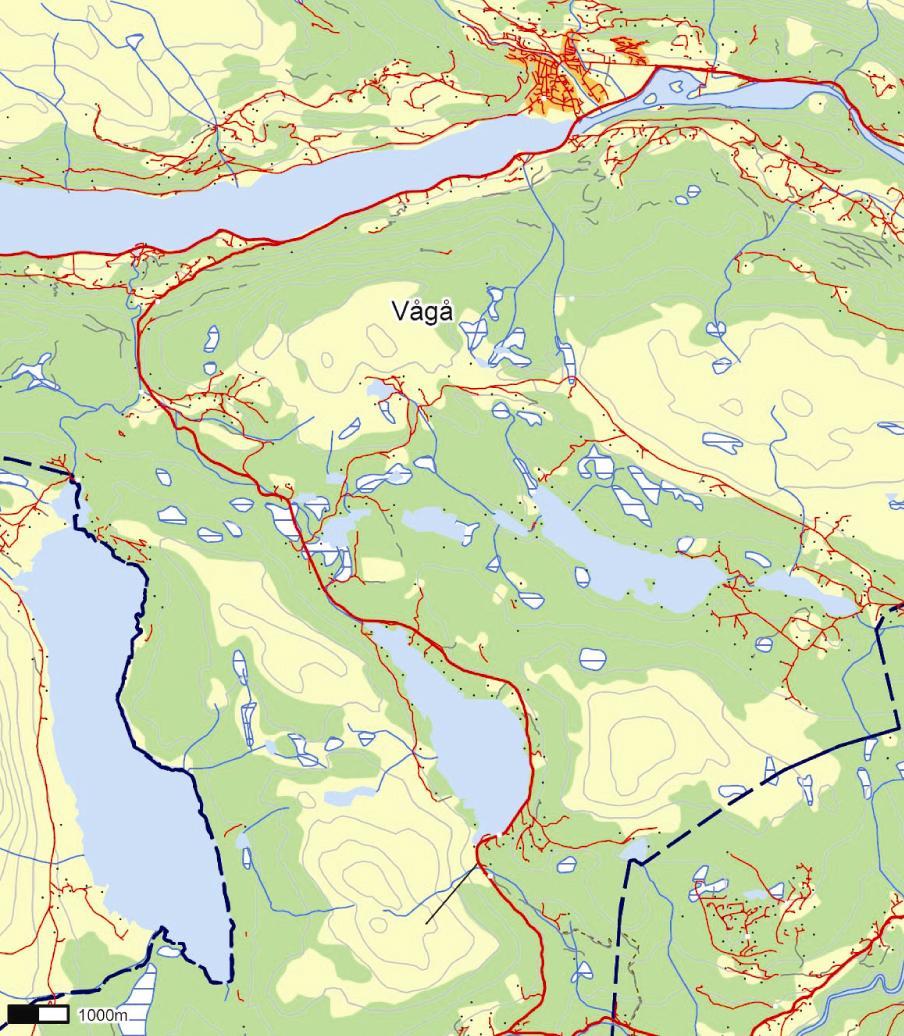 Nordplan side 3 Utgreiing av ein gang- og sykkelveg mellom Lemonsjøen alpin og Skardå camping 1 RAMMER OG RETNINGSLINJER VÅGÅMO 1.