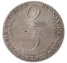 2/3 Thaler 1829 C. KM.