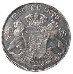 Riksdaler 1743. SM.